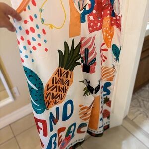 SHEIN Multicolor Tropical Print Dress